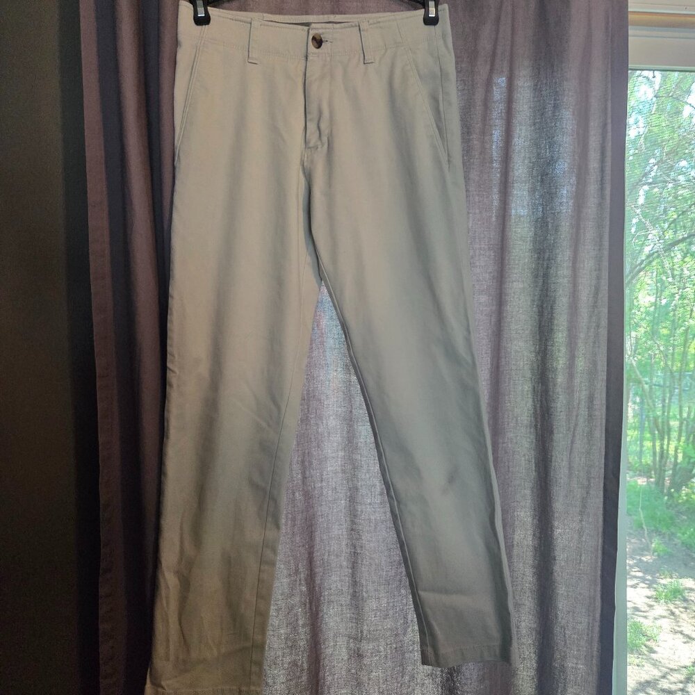 Haggar Life Khaki Men's Slim Fit Light khaki Pants Size 29w X 30L